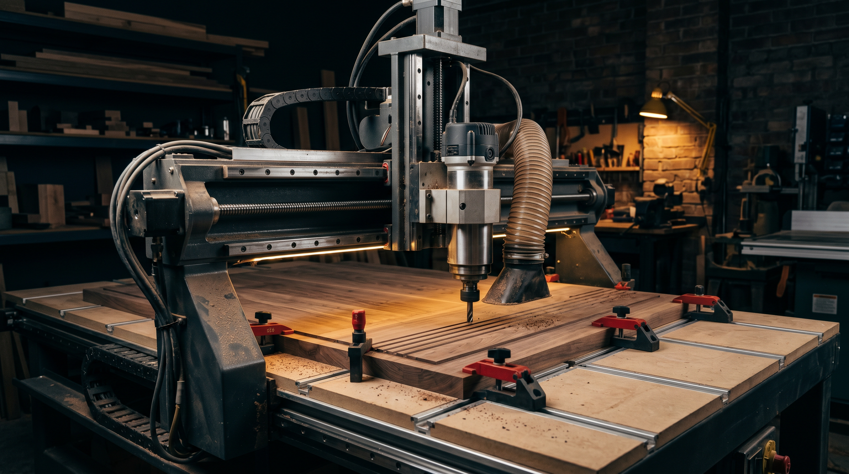 CNC freesmachine in werkplaats